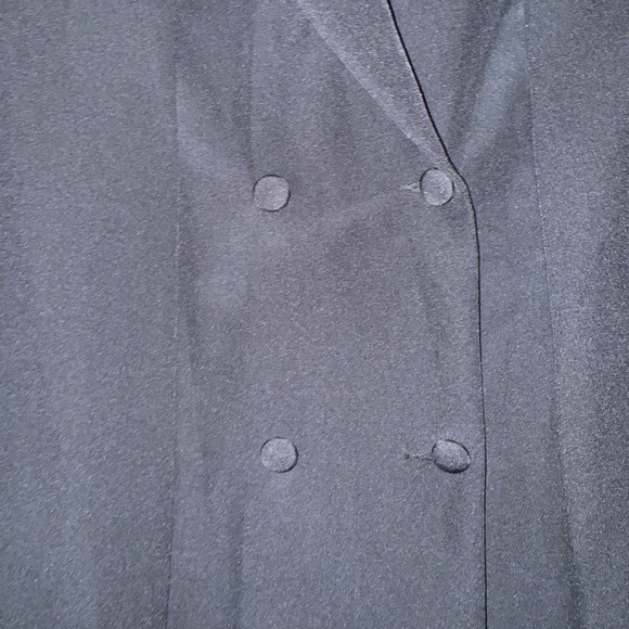 Women's Black Double-Breasted Blazer Dress/Coat- Size M/US 6 - Picture 6 of 7